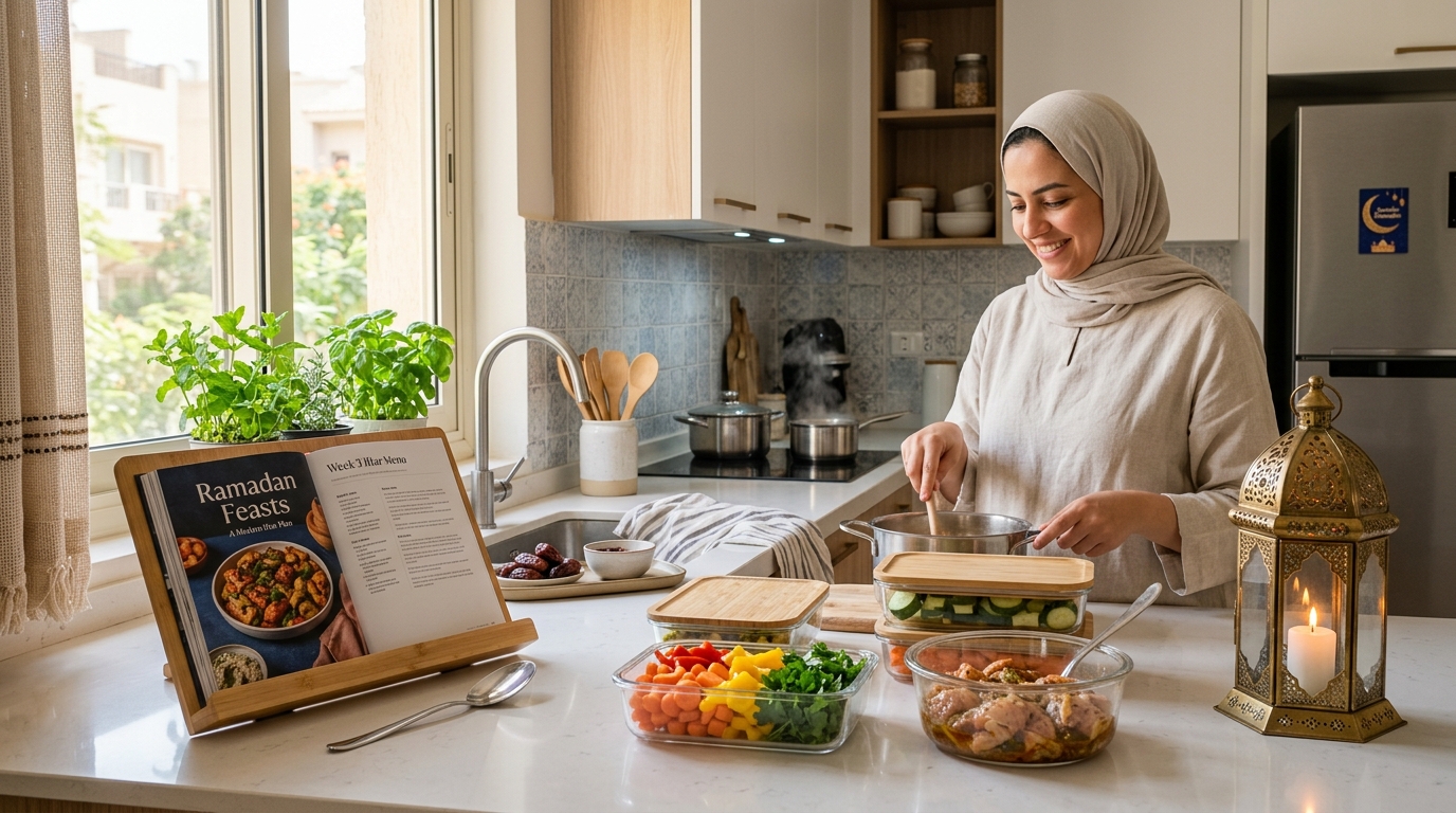 دليل تنظيم وقت المطبخ في رمضان بين العبادة والطبخ