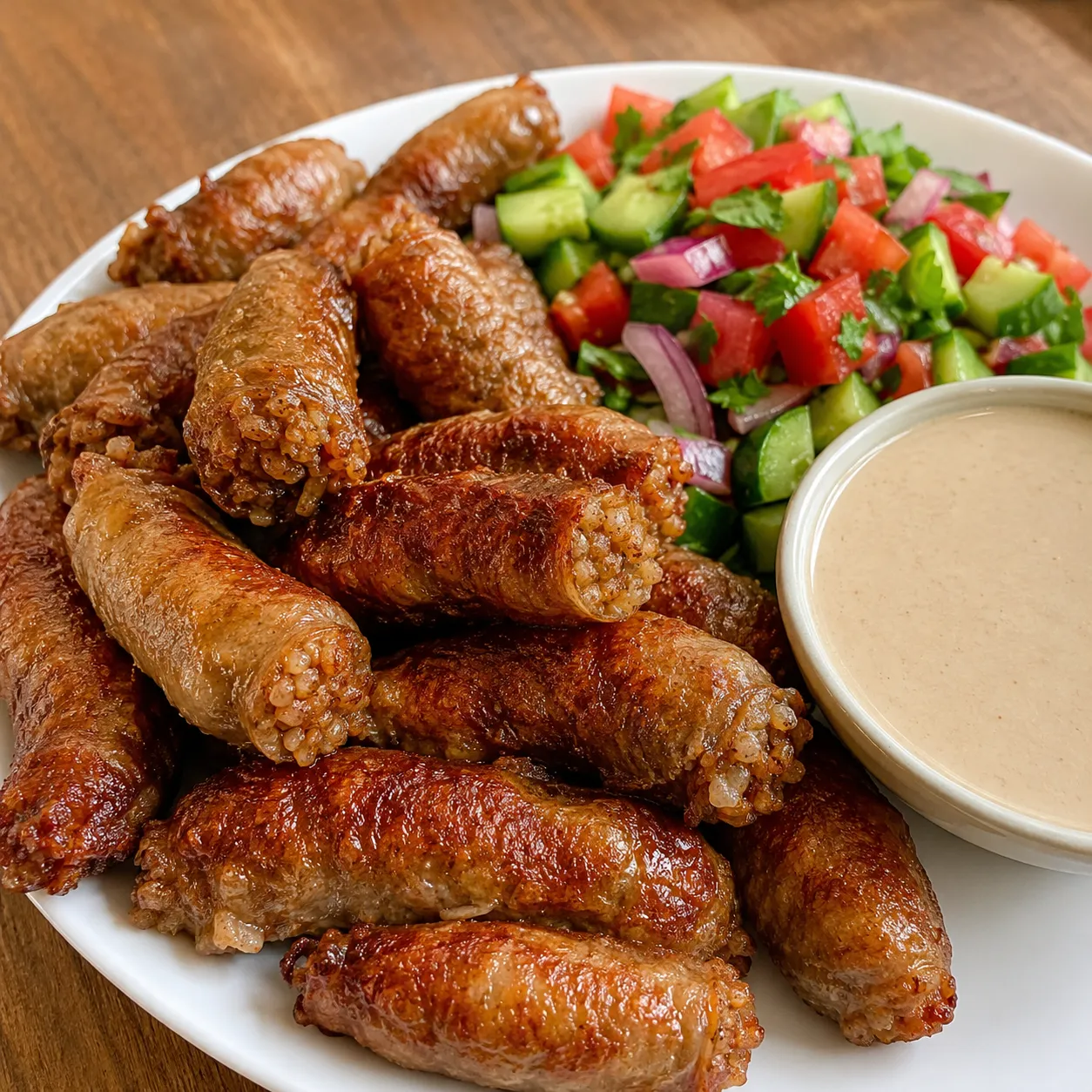 ممبار + سلطة + طحينة